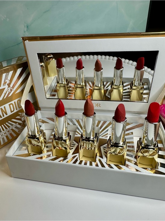 Dior Other - DIOR Exclusive Holiday 5pc Luxurious Lipstick Set with Mirror New w/box & Bag